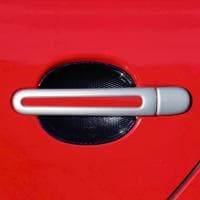 Накладки сріблясті дверних ручок з поздовжнім вирізом thumbnail 1