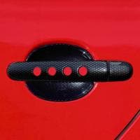 Накладки дверних ручок під карбон з отворами thumbnail 1