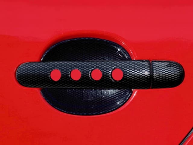 2710600 Накладки дверных ручек под карбон с отверстиями