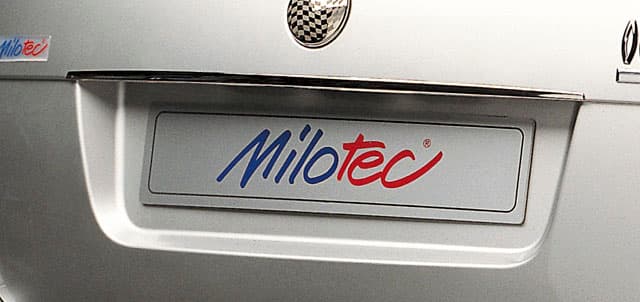 60901 Decorative trim above the rear license plate